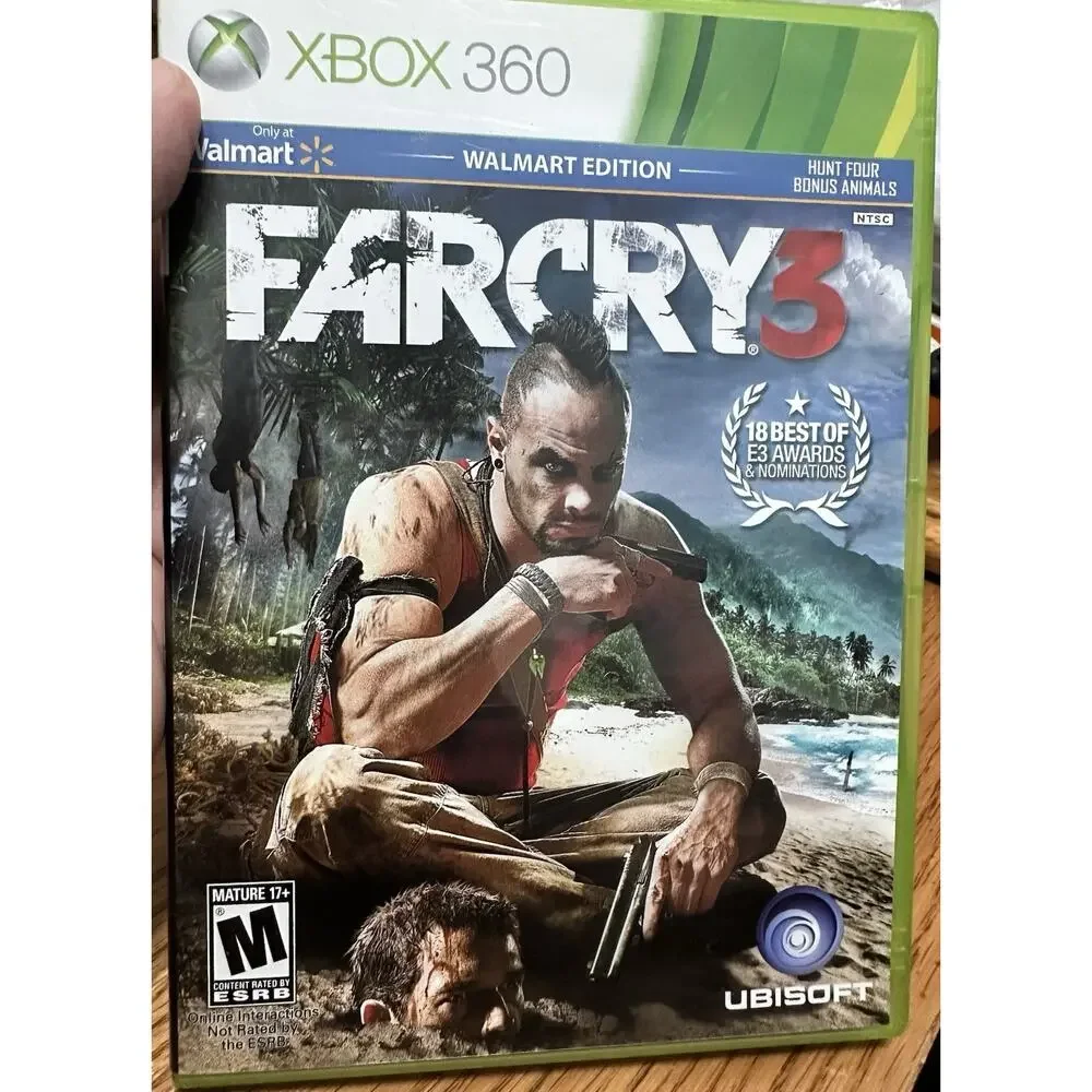 Far Cry 3 (Microsoft Xbox 360, 2012) Walmart Edition Good Condition